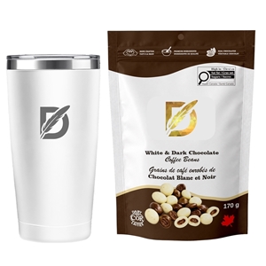 Picture of Sip N Snack Traveller Set with Milk Chocolate Toffee Almonds