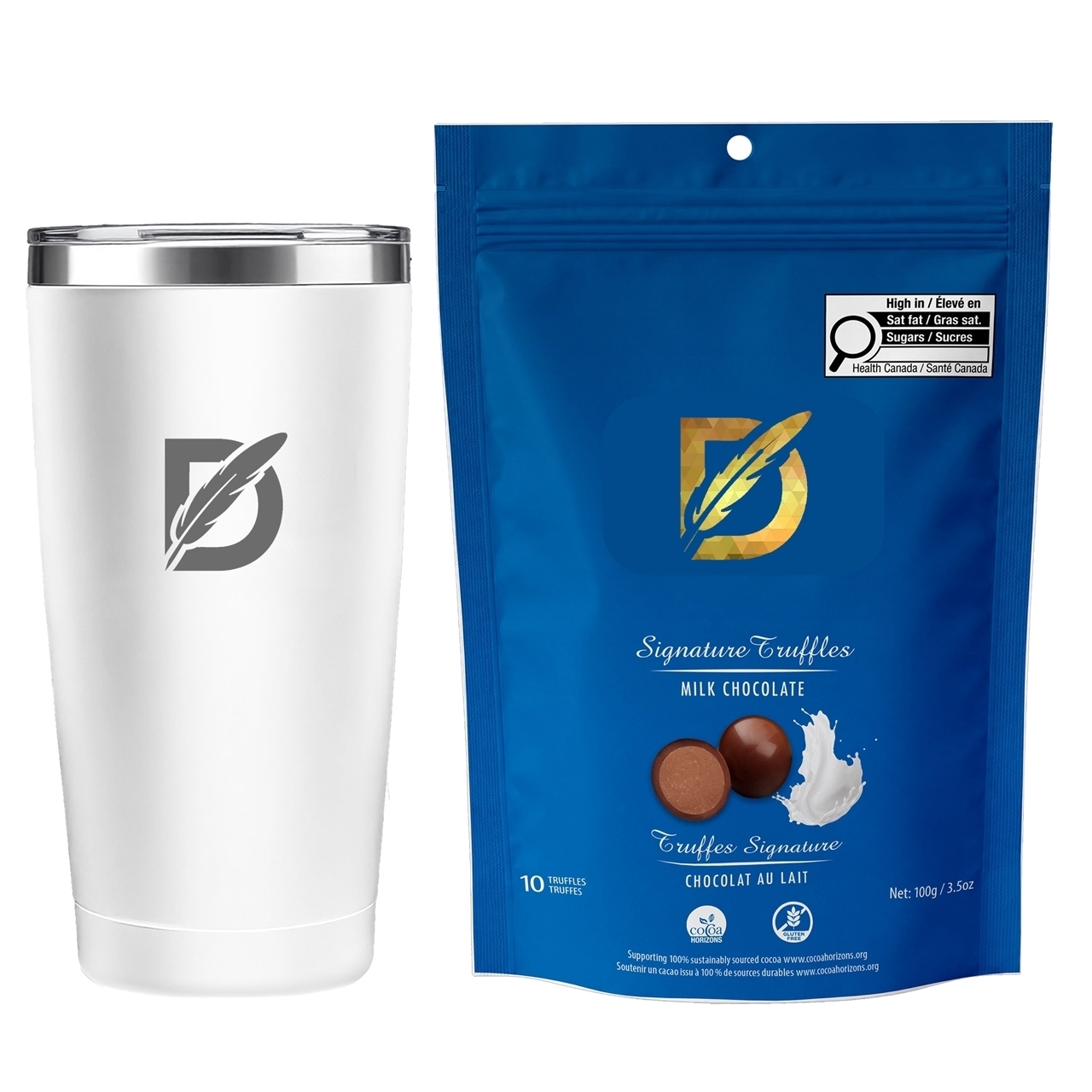 Picture of Sip N Snack Traveller Set with Milk Chocolate Signature Truffles