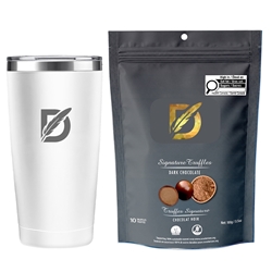 Picture of Sip N Snack Traveller Set with Dark Chocolate Signature Truffles