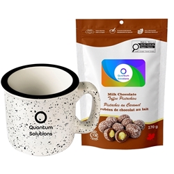 Picture of Camper 15oz Ceramic Mug with Milk Chocolate Toffee Pistachios