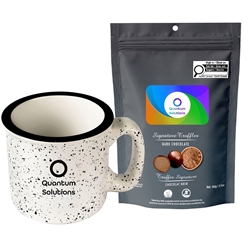 Picture of Camper 15oz Ceramic Mug with Dark Chocolate Signature Truffles