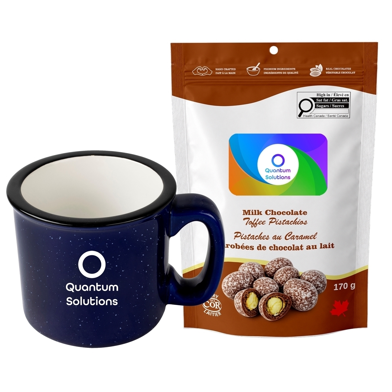 Picture of Camper 15oz Ceramic Mug with Milk Chocolate Toffee Pistachios