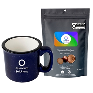 Picture of Camper 15oz Ceramic Mug with Milk Dark and White Chocolate Coffee Beans