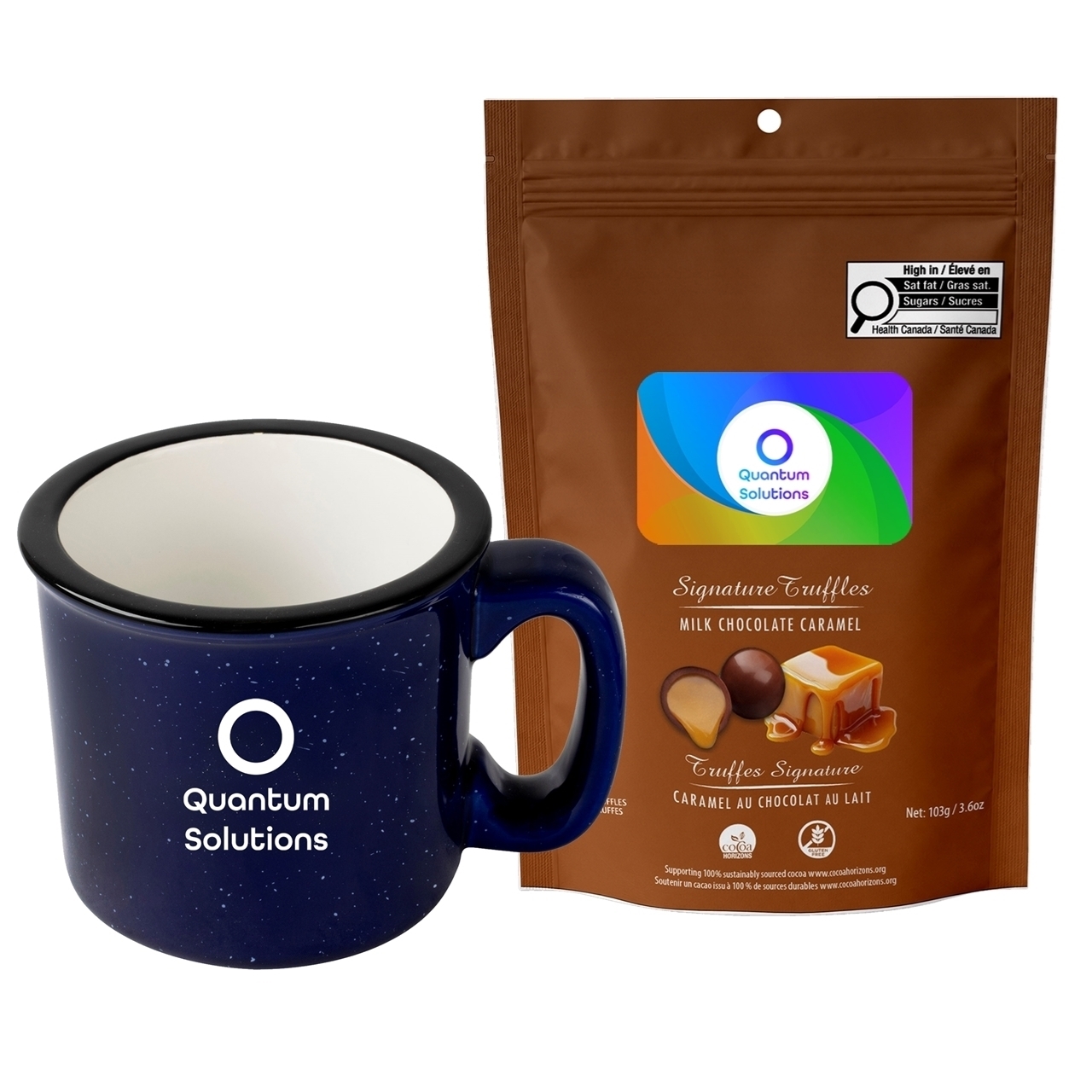 Picture of Camper 15oz Ceramic Mug with Milk Chocolate Caramel Signature Truffles