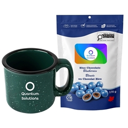 Picture of Camper 15oz Ceramic Mug with Blue Chocolate Blueberries
