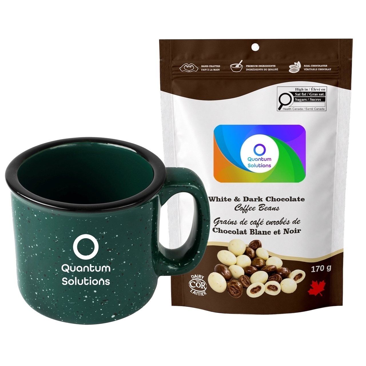 Picture of Camper 15oz Ceramic Mug with Milk Dark and White Chocolate Coffee Beans