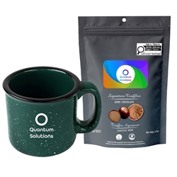 Picture of Camper 15oz Ceramic Mug with Dark Chocolate Signature Truffles
