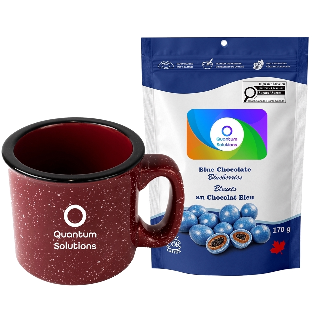 Picture of Camper 15oz Ceramic Mug with Blue Chocolate Blueberries