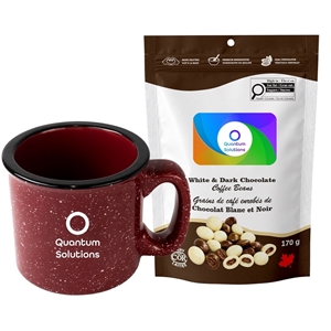 Picture of Camper 15oz Ceramic Mug with Milk Dark and White Chocolate Coffee Beans