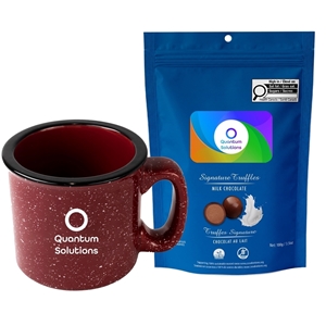 Picture of Camper 15oz Ceramic Mug with Milk Dark and White Chocolate Coffee Beans