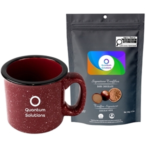 Picture of Camper 15oz Ceramic Mug with Milk Dark and White Chocolate Coffee Beans