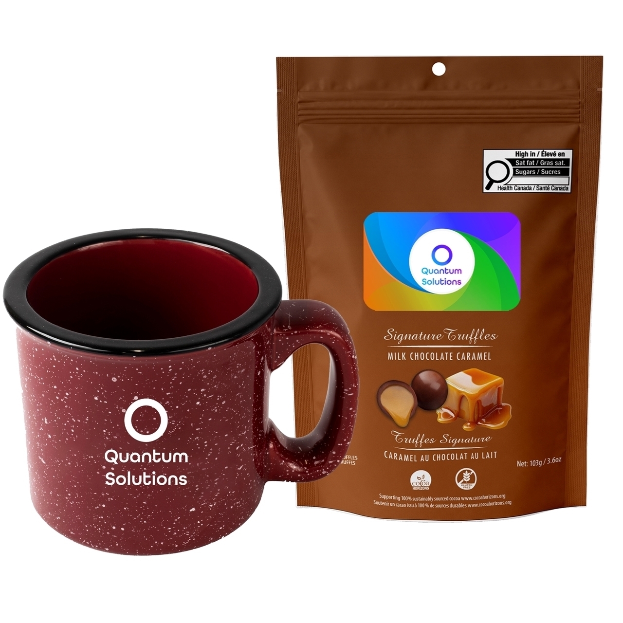 Picture of Camper 15oz Ceramic Mug with Milk Chocolate Caramel Signature Truffles