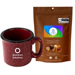 Picture of Camper 15oz Ceramic Mug with Milk Dark and White Chocolate Coffee Beans