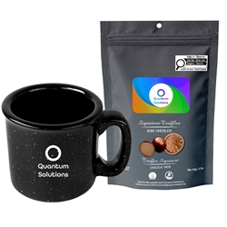 Picture of Camper 15oz Ceramic Mug with Dark Chocolate Signature Truffles