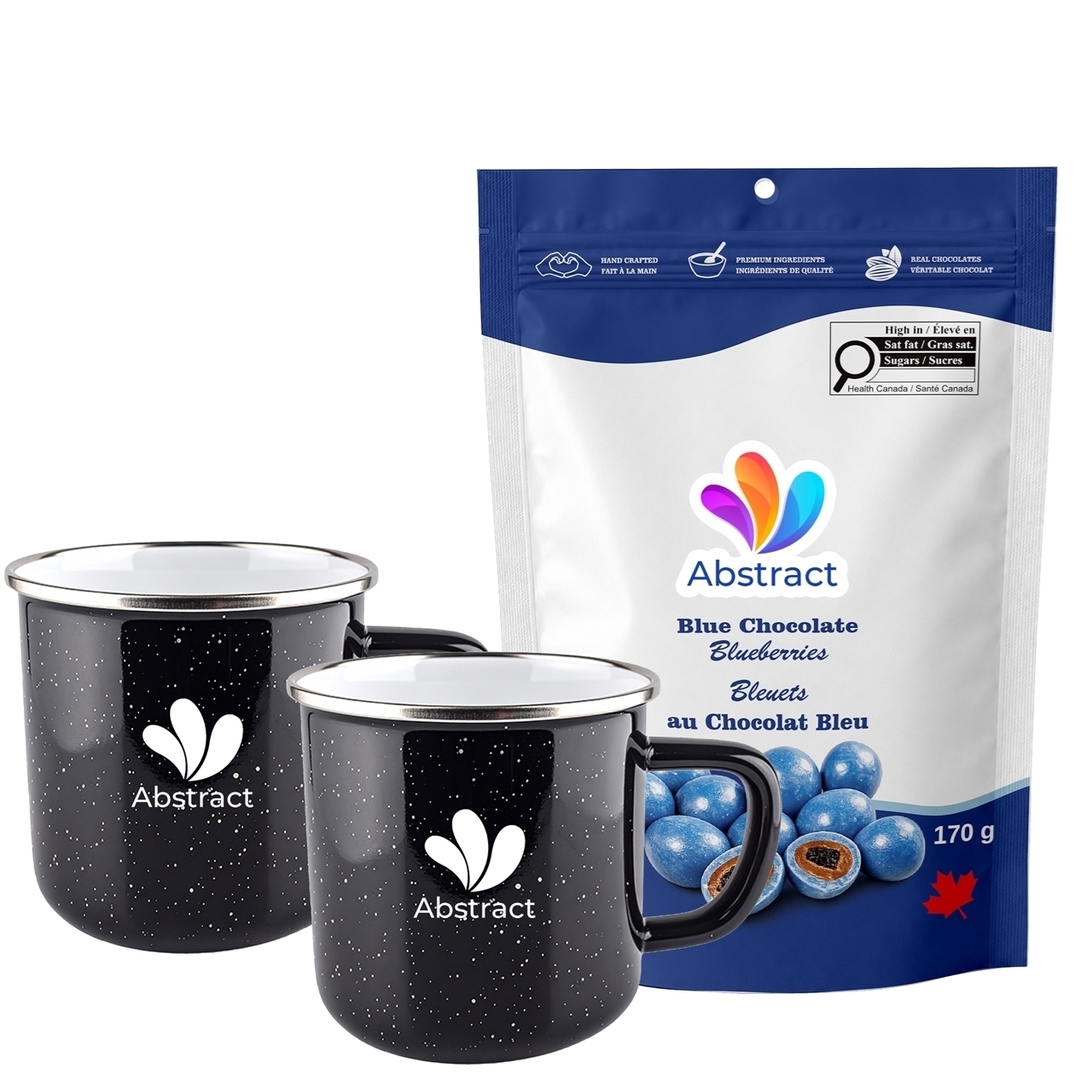 Picture of Happy Camper 18oz | Set of 2 with Blue Chocolate Blueberries