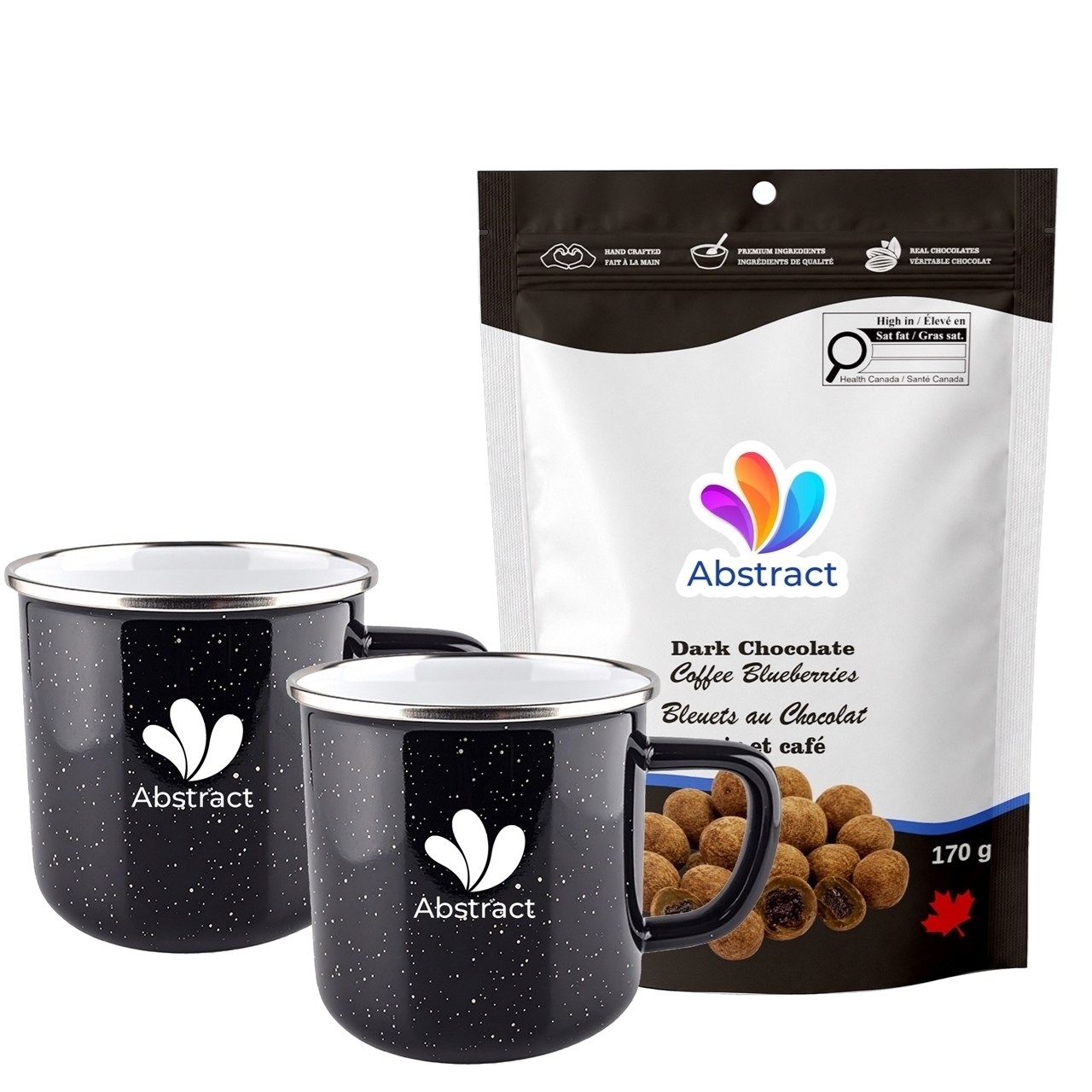Picture of Happy Camper 18oz | Set of 2 with Dark Chocolate Coffe Blueberries