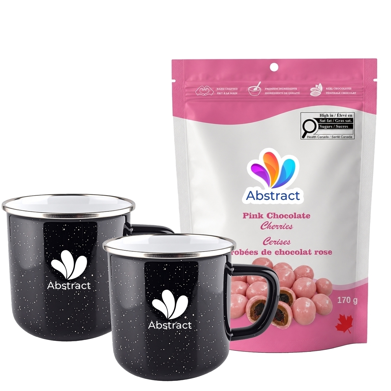 Picture of Happy Camper 18oz | Set of 2 with Pink Chocolate Cherries