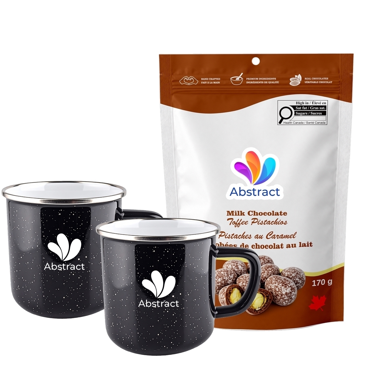 Picture of Happy Camper 18oz | Set of 2 with Milk Chocolate Toffee Pistachios
