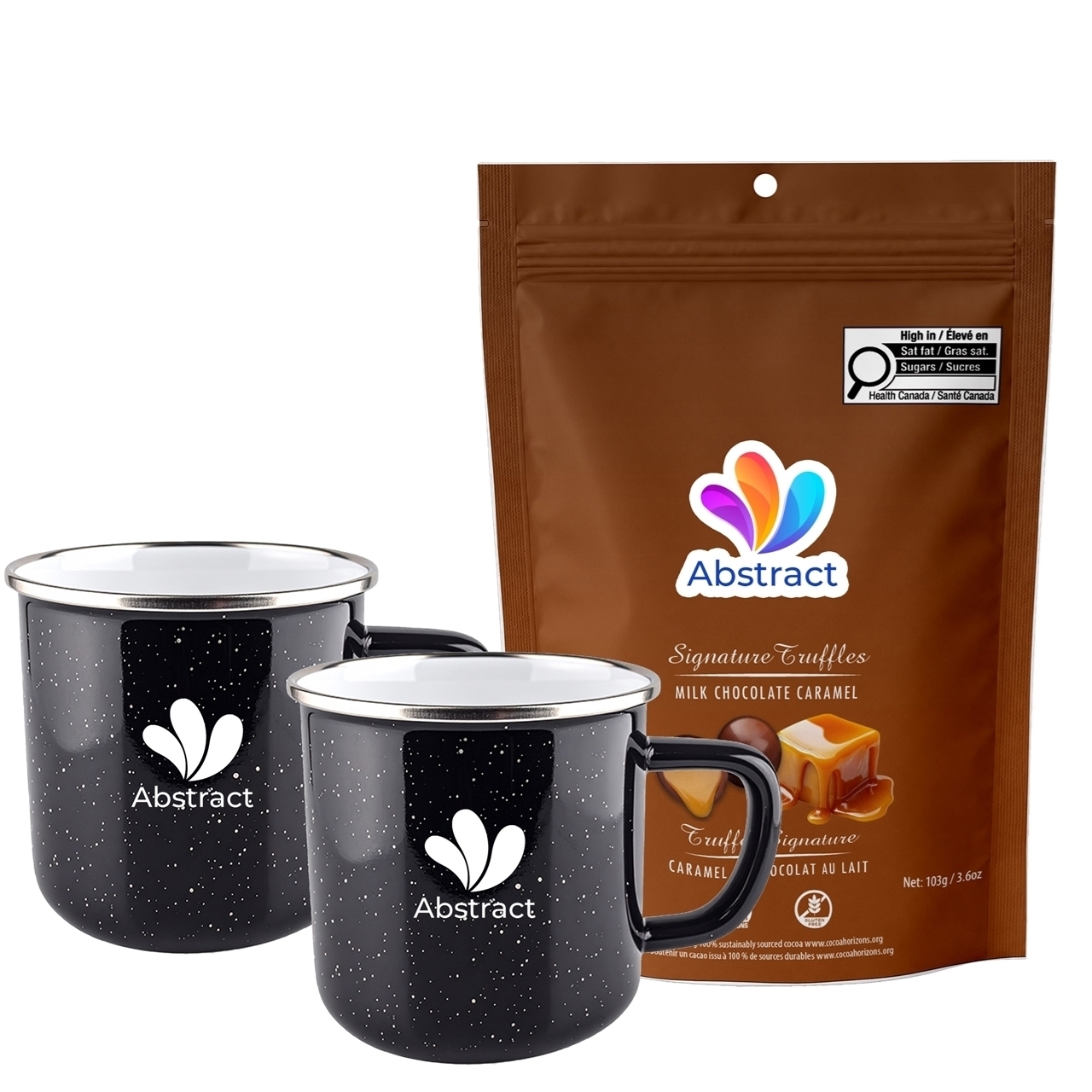 Picture of Happy Camper 18oz | Set of 2 with Milk Chocolate Caramel Signature Truffles