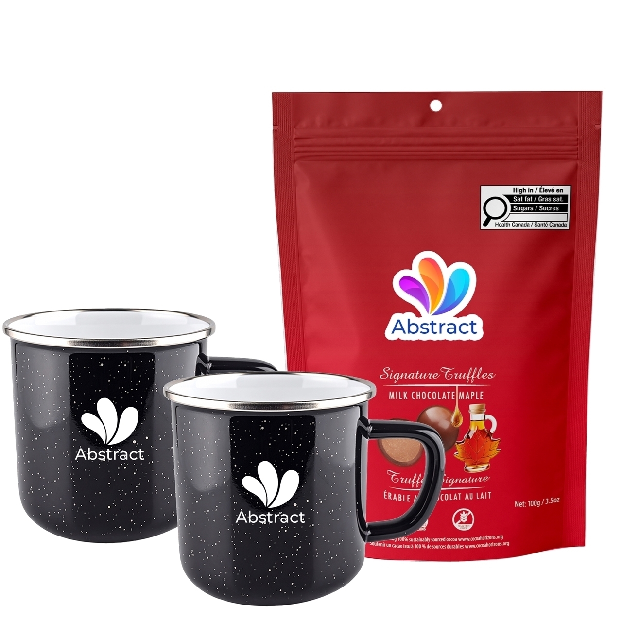Picture of Happy Camper 18oz | Set of 2 with Milk Chocolate Maple Signature Truffles