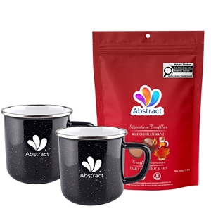 Picture of Happy Camper 18oz | Set of 2 with Milk Chocolate Maple Signature Truffles