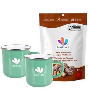 Picture of Happy Camper 18oz | Set of 2 with Milk Chocolate Maple Signature Truffles