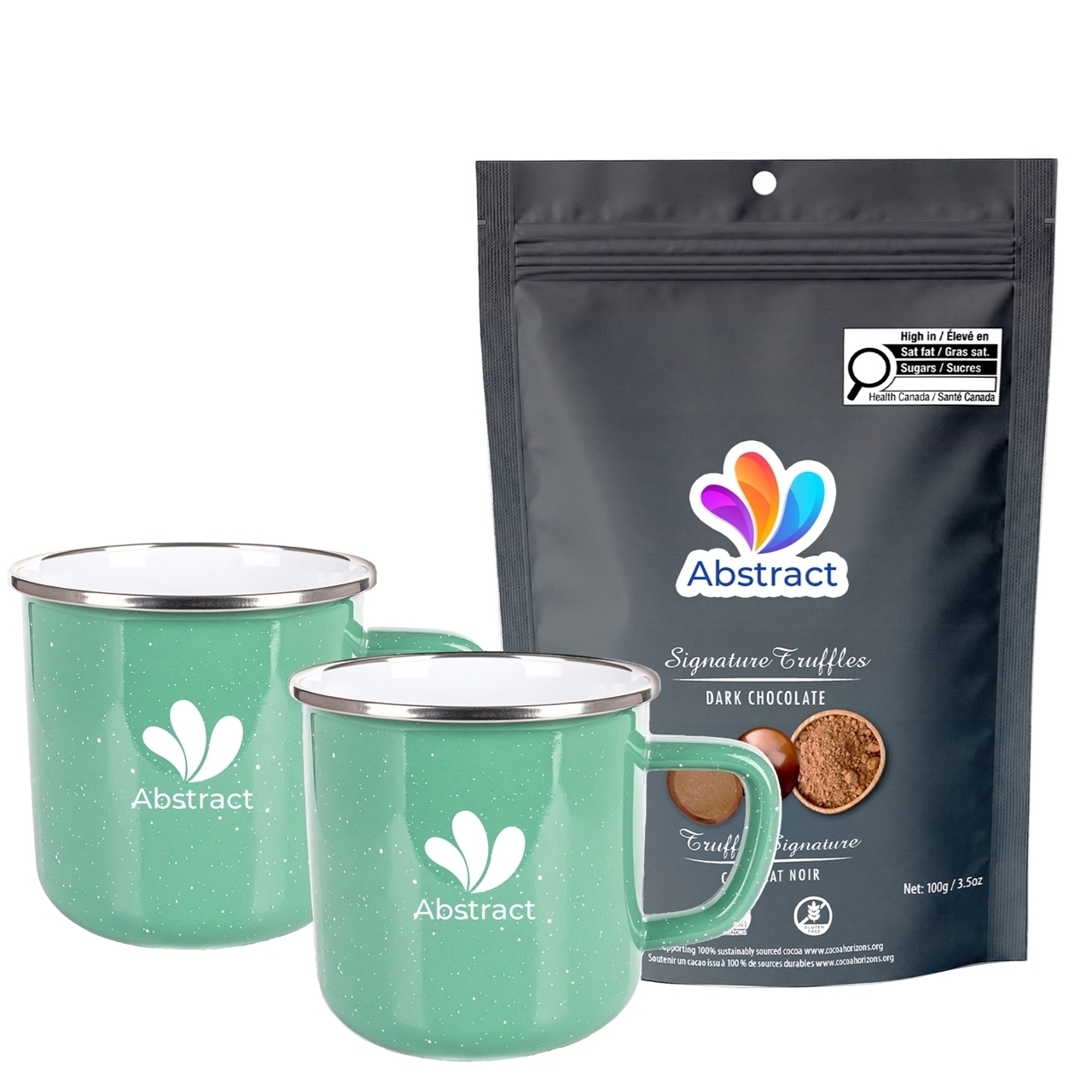 Picture of Happy Camper 18oz | Set of 2 with Dark Chocolate Signature Truffles