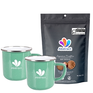 Picture of Happy Camper 18oz | Set of 2 with Milk Chocolate Maple Signature Truffles