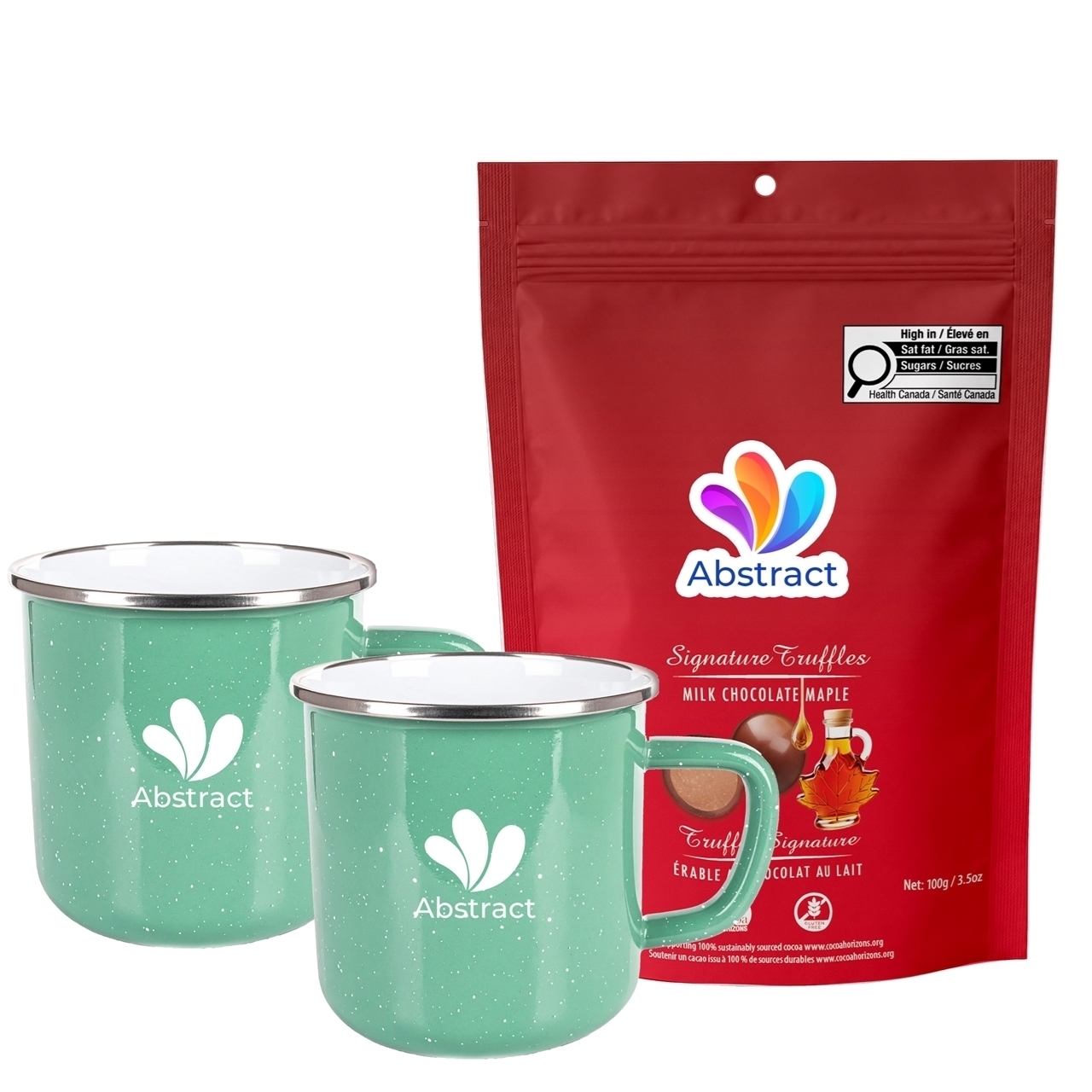Picture of Happy Camper 18oz | Set of 2 with Milk Chocolate Maple Signature Truffles