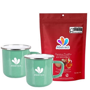 Picture of Happy Camper 18oz | Set of 2 with Milk Chocolate Maple Signature Truffles
