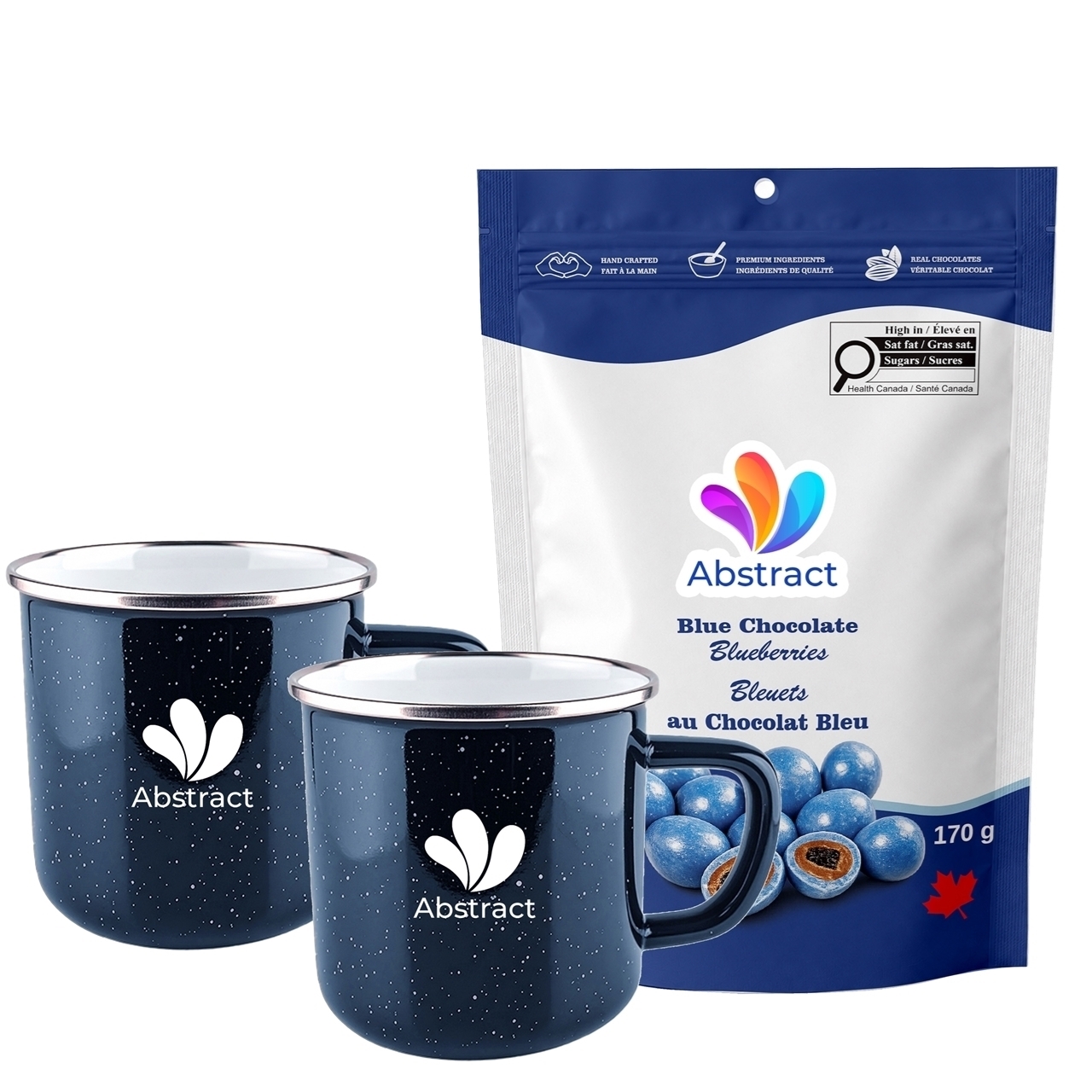 Picture of Happy Camper 18oz | Set of 2 with Blue Chocolate Blueberries