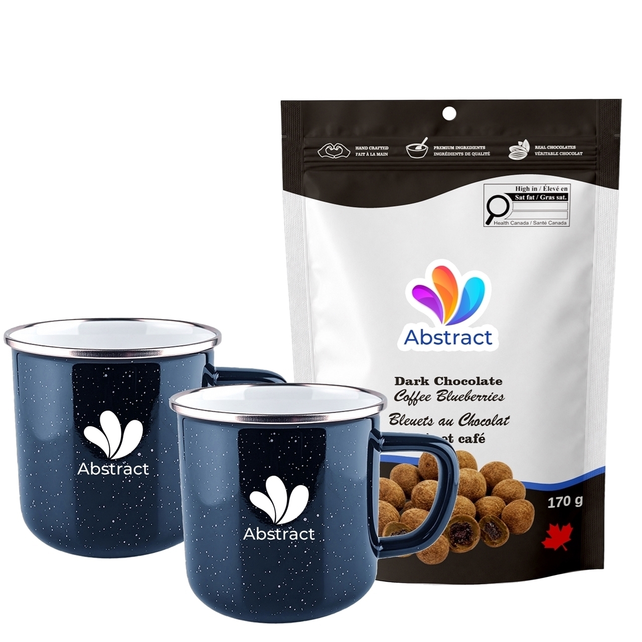 Picture of Happy Camper 18oz | Set of 2 with Dark Chocolate Coffe Blueberries