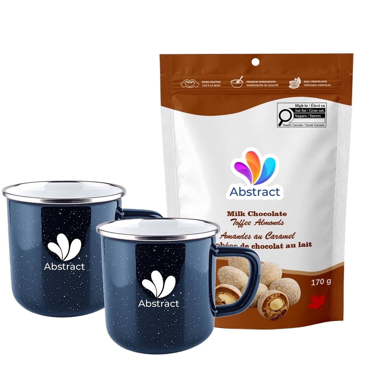 Picture of Happy Camper 18oz | Set of 2 with Milk Chocolate Toffee Almonds