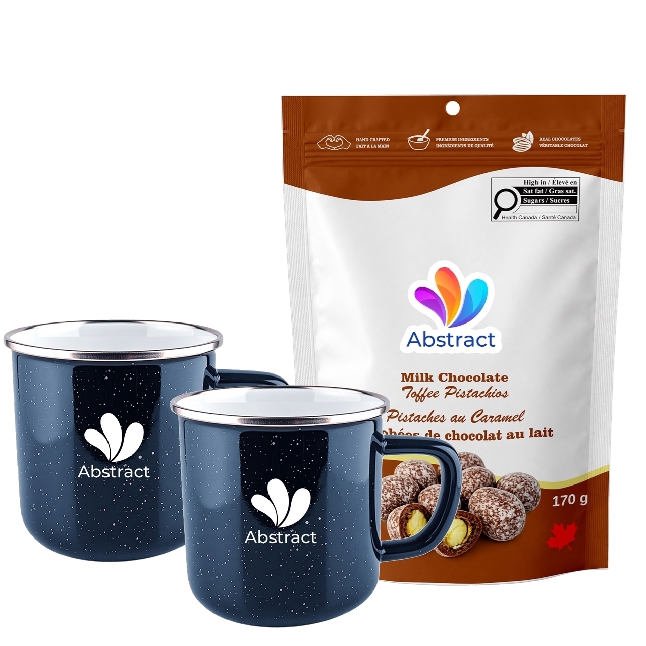 Picture of Happy Camper 18oz | Set of 2 with Milk Chocolate Toffee Pistachios