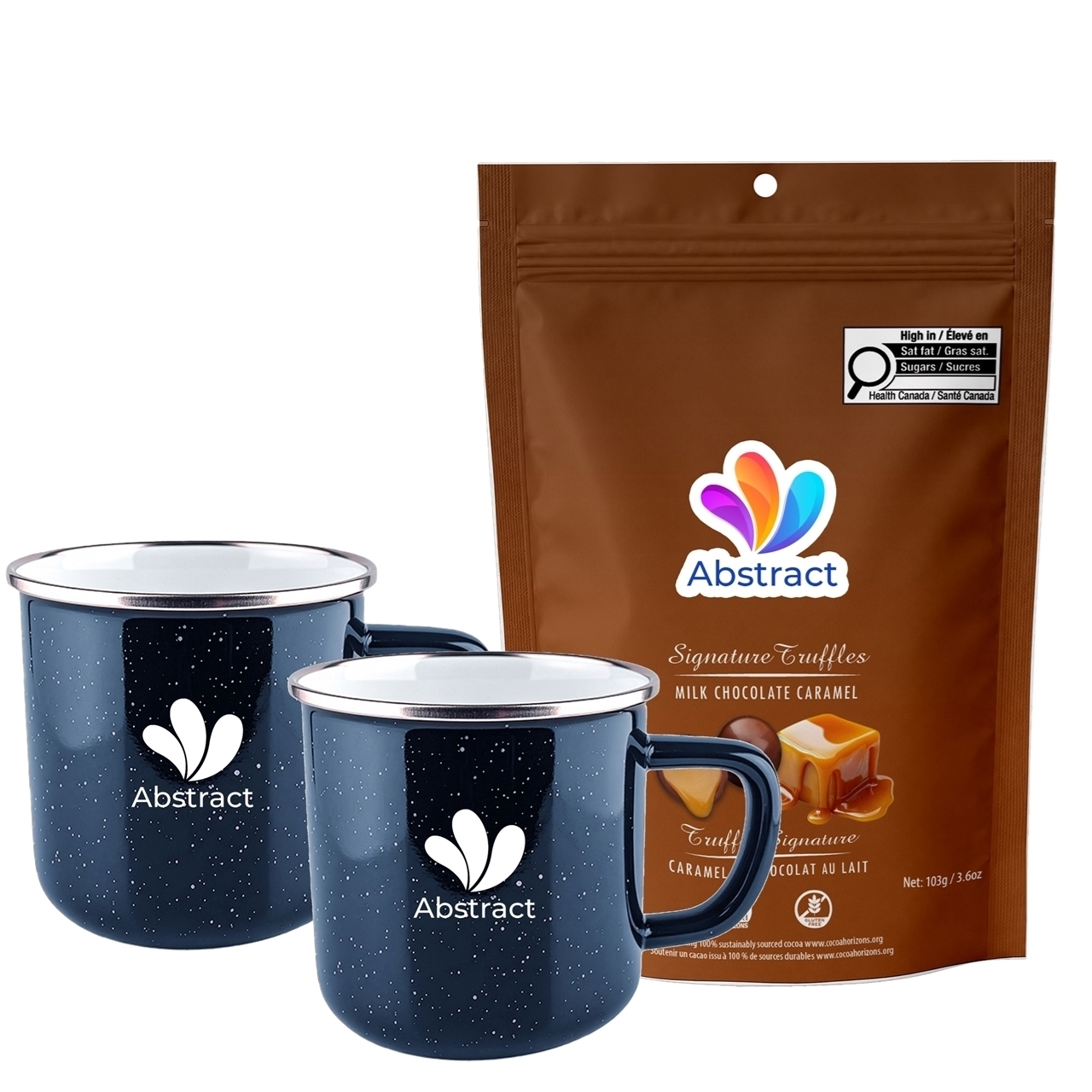 Picture of Happy Camper 18oz | Set of 2 with Milk Chocolate Caramel Signature Truffles