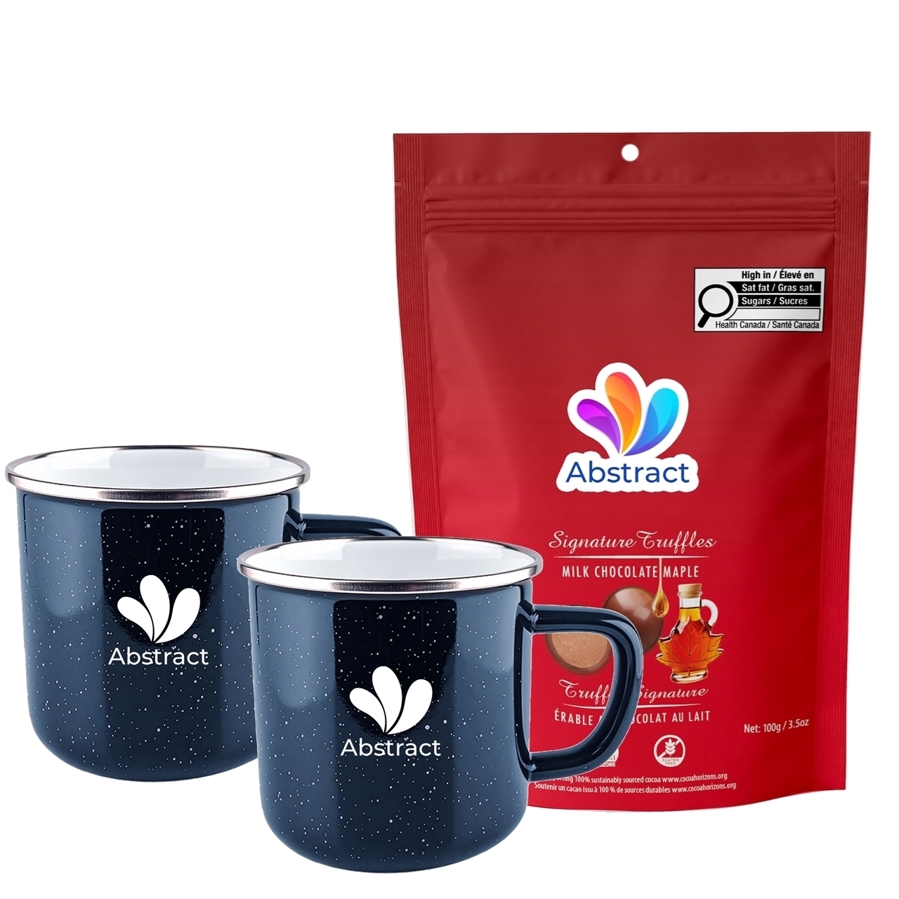 Picture of Happy Camper 18oz | Set of 2 with Milk Chocolate Maple Signature Truffles