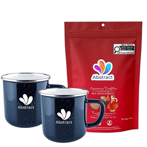 Picture of Happy Camper 18oz | Set of 2 with Milk Chocolate Maple Signature Truffles