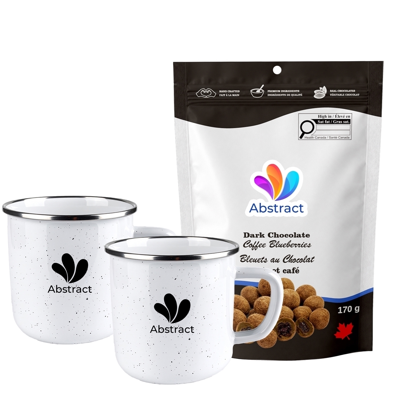 Picture of Happy Camper 18oz | Set of 2 with Dark Chocolate Coffe Blueberries