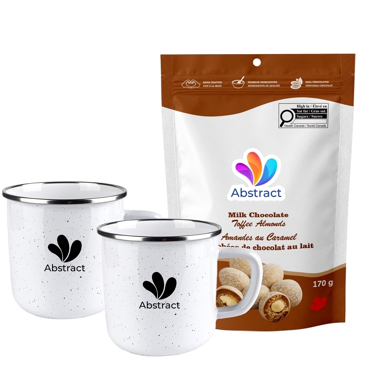 Picture of Happy Camper 18oz | Set of 2 with Milk Chocolate Toffee Almonds